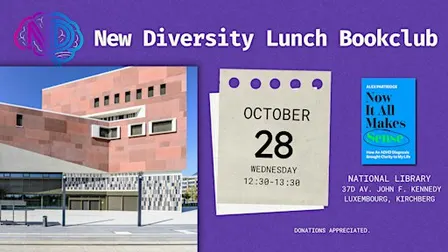 Lunch book club on Neurodiversity - Now It All Makes Sense by A. Partridge