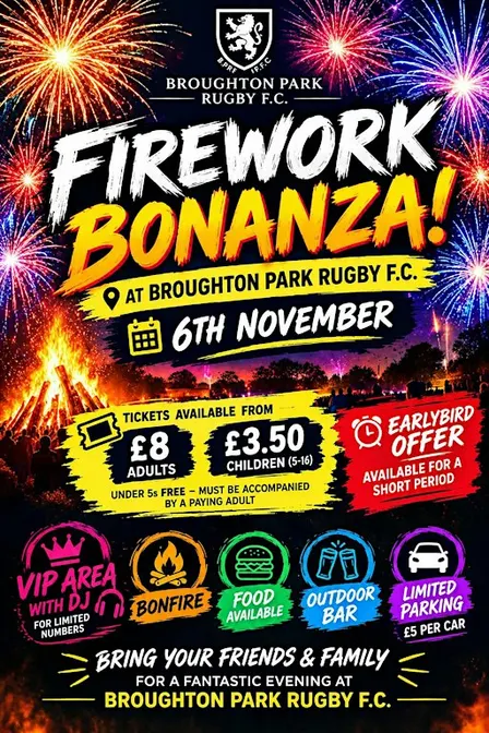 Broughton Park Fireworks 2026