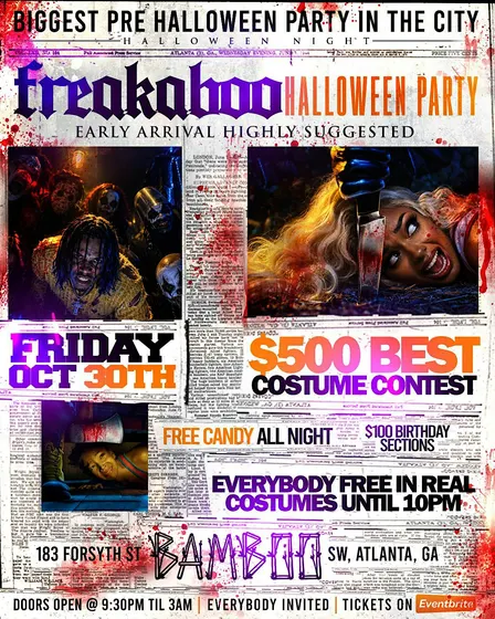 FREAKABOO NIGHT BEFORE HALLOWEEN @ BAMBOO