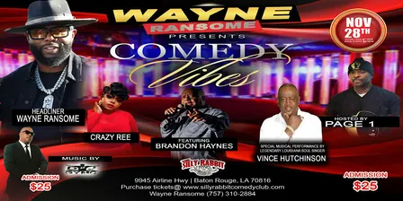 Wayne Ransome Presents Comedy Vibes