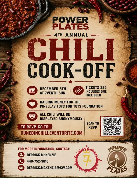 Fourth Annual Power Plates Chili Cookoff