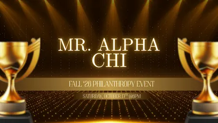 Mr. Alpha Chi 2026