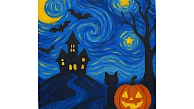 BYOB Paint & Sip: Halloween Starry Night