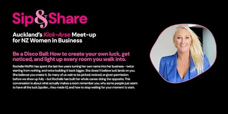 Sip & Share Networking. Be a Disco Ball with Rochelle Moffitt