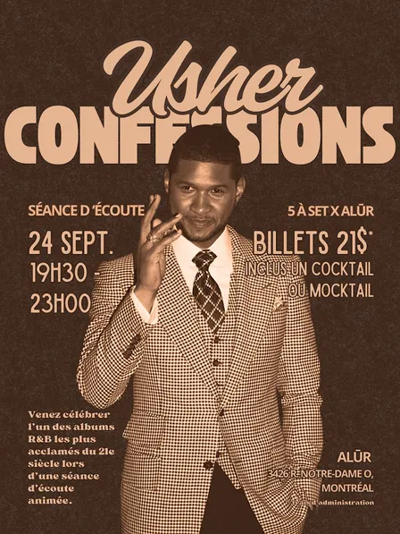 5 à Set: "Confessions" by Usher Listening Party - Séance d'écoute