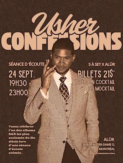 5 à Set: "Confessions" by Usher Listening Party - Séance d'écoute