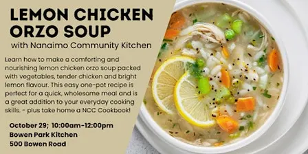 Lemon Chicken Orzo Soup Cooking Class