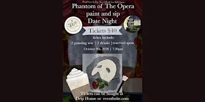 Phantom of the Opera paint and sip date night