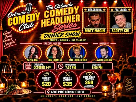 Orlando Comedy Headliner Series Dinner Show – October 24
