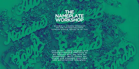 The Nameplate Workshop: Jewelry, Culture + Identity