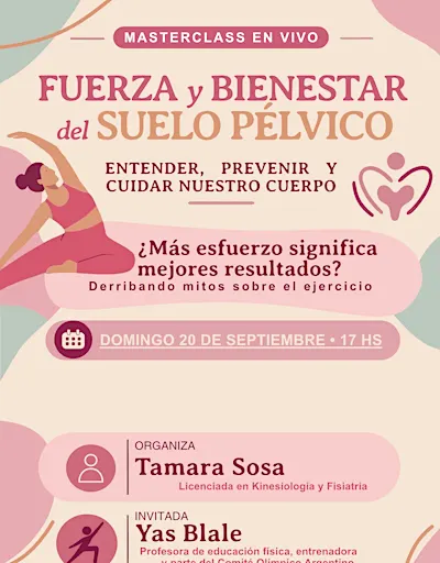 MASTERCLASS Suelo pélvico y coffee break de cortesía