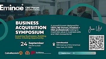 Eminae Business Acquisition Symposium