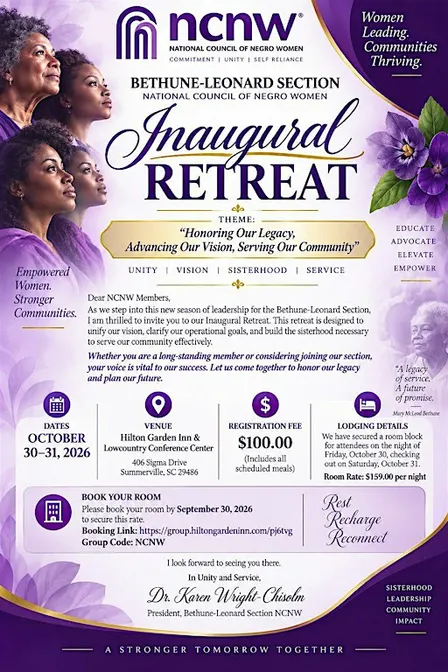 NCNW Inaugural Retreat/Membership Drive