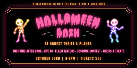 Halloween Bash at Honest Thrift & Plants
