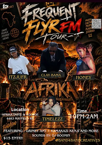 Frequent FLYR FM Tour at Afrika