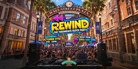 REWIND ⏪: Orlando’s #1 Throwback Block Party | 90s, 2000s & Early 2010s ✨