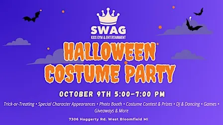 SWAG Kids Gym Halloween Costume Party