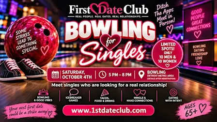 Singles bowling party 35 to 65