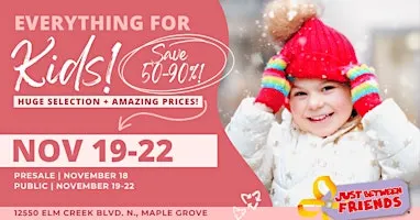 Kids' Huge Pop-Up Sale in Maple Grove - Winter Tickets