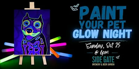 Blacklight Paint Your Pet @ Side Gate (East Bay)