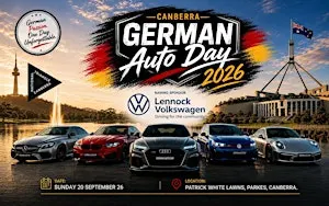 German Auto Day, cars and bikes display