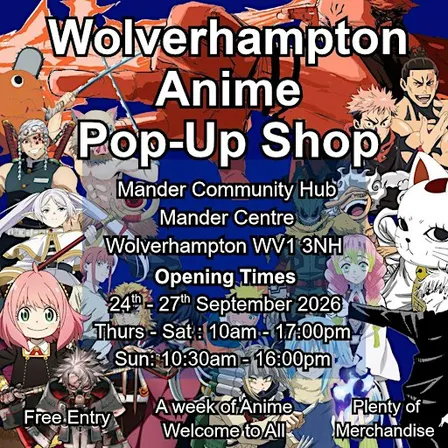 Wolverhampton Anime Pop-Up Shop
