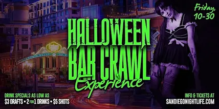 San Diego Halloween Eve - Friday Night Bar Crawl Party
