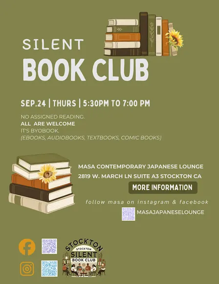 Silent Read Stockton meetup - September 2026