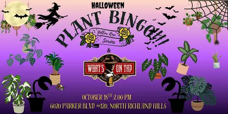 Halloween Plant Bingo at What’s on Tap- North Richland Hills!