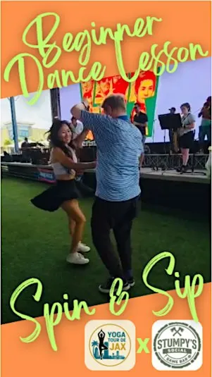 YTJ Beginner Dance Lesson Spin & Sip Friday Happy Hour