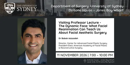 Visiting Professor Lecture - Dr Babak Azizzadeh