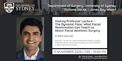 Visiting Professor Lecture - Dr Babak Azizzadeh