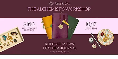 The Alchemist's Workshop by Ajna & Co. - Make your own A5 leather journal