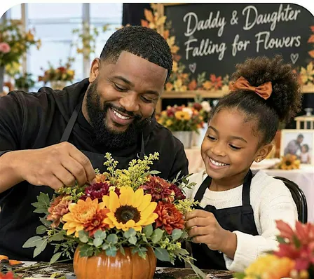 Daughter's & Dads Fall for Flowers