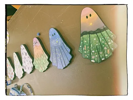 Wooden Ghost Art Wall Hanging Workshop