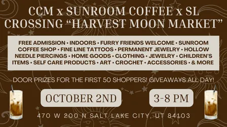 CCM x Sunroom Coffee x SL Crossing "Harvest Moon Market"