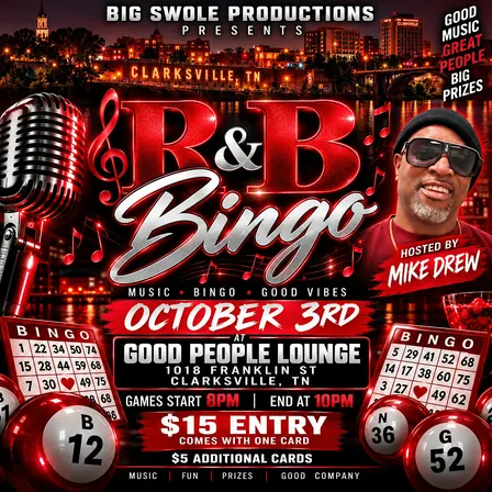 R&B Bingo at Good People Lounge Clarksville
