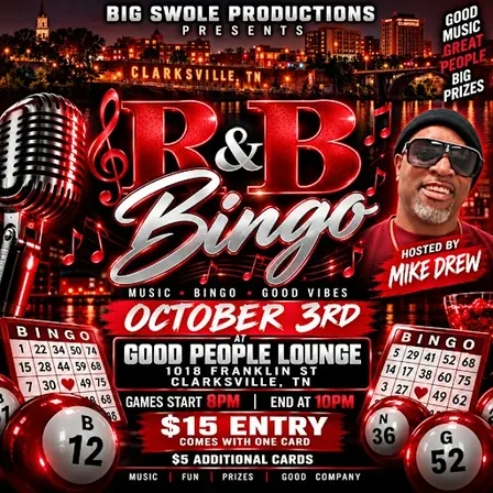 R&B Bingo at Good People Lounge Clarksville