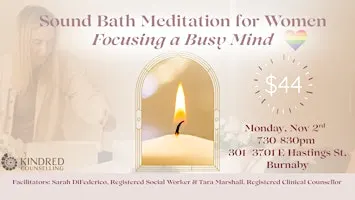 Sound Bath Meditation for Women: Focusing  a Busy Mind