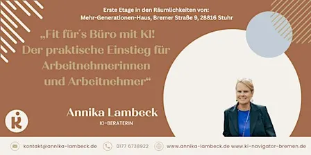 Fit für´s Büro mit KI.    4 Wochen!  Begleitung für 4 Wochen.