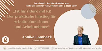 Fit für´s Büro mit KI.    4 Wochen!  Begleitung für 4 Wochen.