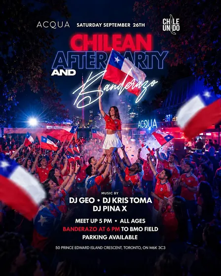 CHILEAN AFTER PARTY AND BANDERAZO