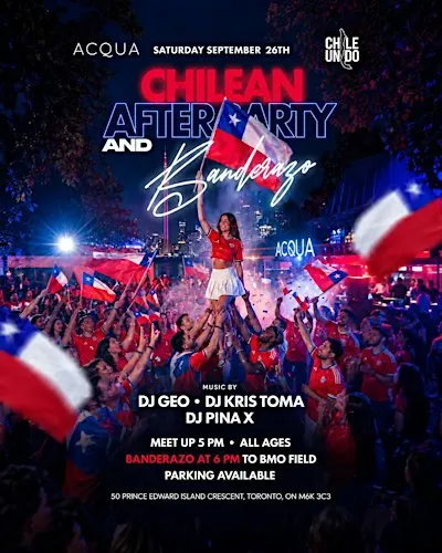 CHILEAN AFTER PARTY AND BANDERAZO