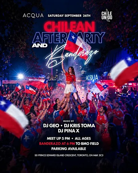 CHILEAN AFTER PARTY AND BANDERAZO