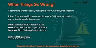 When things go wrong!