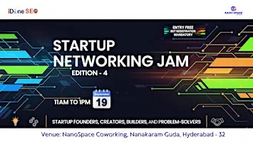 Startup Networking Jam -4th Edition