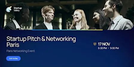 Startup Pitch & Networking     Paris