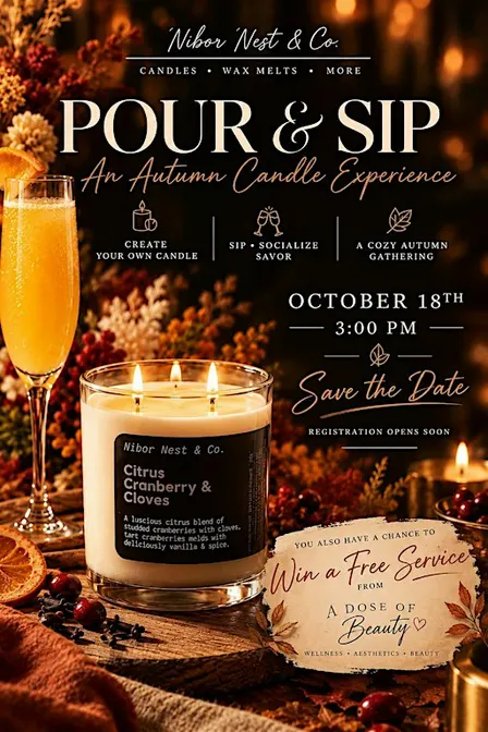Pour & Sip: An Autumn Candle Experience