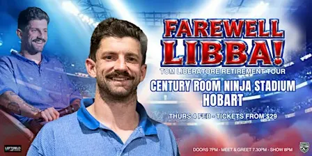 Farewell Libba! Tom Liberatore Retirement Show LIVE in Hobart!