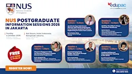 NUS Postgraduate Information Sessions 2026 in Jakarta